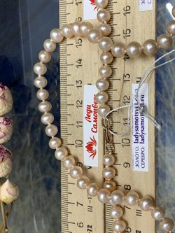 *Ожерелье р.45 Розовый Жемчуг д.5,5-6,5 цв Красное арт. 8584274.2.0.45-617 - фото 124226 *Ожерелье р.45 Розовый Жемчуг д.5,5-6,5 цв Красное арт. 8584274.2.0.45-617 - фото 124226