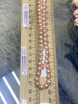 *Ожерелье р.45 Розовый Жемчуг д.5,5-6,5 цв Красное арт. 8585274.2.0.45-241 - фото 124237 *Ожерелье р.45 Розовый Жемчуг д.5,5-6,5 цв Красное арт. 8585274.2.0.45-241 - фото 124237