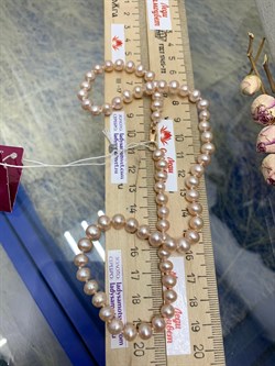 *Ожерелье р.45 Розовый Жемчуг д.5,5-6,5 цв Красное арт. 8585274.2.0.45-241 - фото 124238 *Ожерелье р.45 Розовый Жемчуг д.5,5-6,5 цв Красное арт. 8585274.2.0.45-241 - фото 124238