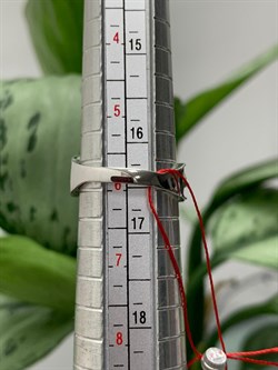 *Кольцо р.16,5 Белый бр цв Белое арт. 13495-Б00-626 вес 3,1 г - фото 124309