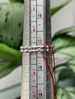 *Кольцо р.17,5 Белый бр цв Белое арт. 12860-200-446 вес 1,88 г - фото 124375