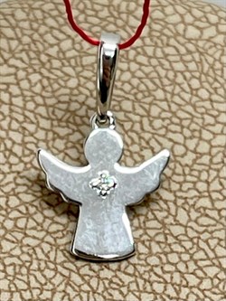 *Подвеска Ангел Белый Бр цв Белое арт. 33914-200-917 вес 0,63 г - фото 124700 *Подвеска Ангел Белый Бр цв Белое арт. 33914-200-917 вес 0,63 г - фото 124700