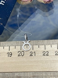 *Подвеска Телец Белый Бр цв Белое арт. 34217-200-538 вес 0,46 г - фото 124869