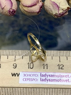 *Кольцо р.18,5 Триглав цв Лимонное арт. 1000433-781 (вес 1,5 г) - фото 124919 *Кольцо р.18,5 Триглав цв Лимонное арт. 1000433-781 (вес 1,5 г) - фото 124919
