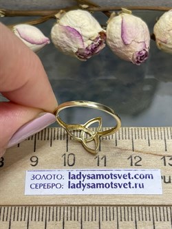 *Кольцо р.18,5 Триглав цв Лимонное арт. 1000433-781 (вес 1,5 г) - фото 124927 *Кольцо р.18,5 Триглав цв Лимонное арт. 1000433-781 (вес 1,5 г) - фото 124927