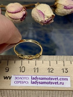 *Кольцо р.17,5 Микс Турмалин цв Лимонное арт 1-308401-00-60-586  (вес 1,2 г) - фото 125030 *Кольцо р.17,5 Микс Турмалин цв Лимонное арт 1-308401-00-60-586  (вес 1,2 г) - фото 125030