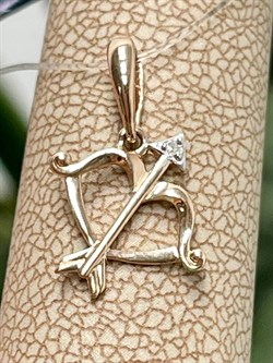 *Подвеска Стрелец цв Красное арт. 34197-100-378 вес 0,49 г - фото 125737 *Подвеска Стрелец цв Красное арт. 34197-100-378 вес 0,49 г - фото 125737