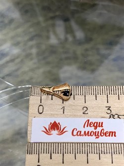 *Подвеска Сапфир цв Красное арт. П0650-102-981 вес 0,51 г - фото 126254