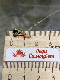 *Подвеска Сапфир цв Красное арт. П0650-102-981 вес 0,51 г - фото 126257