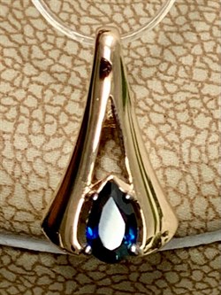 *Подвеска Сапфир цв Красное арт. П0650-102-981 вес 0,51 г - фото 126259