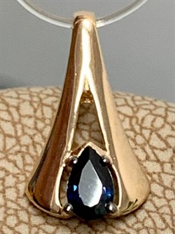 *Подвеска Сапфир цв Красное арт. П0650-102-981 вес 0,51 г - фото 126262