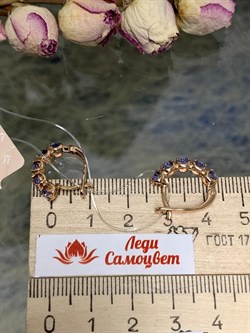 *Серьги Танзанит Африка цв Красное арт. С1000Ю-108-379 вес 2,92 г - фото 126265 *Серьги Танзанит Африка цв Красное арт. С1000Ю-108-379 вес 2,92 г - фото 126265
