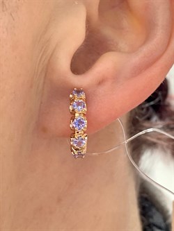 *Серьги Танзанит Африка цв Красное арт. С1000Ю-108-379 вес 2,92 г - фото 126269 *Серьги Танзанит Африка цв Красное арт. С1000Ю-108-379 вес 2,92 г - фото 126269
