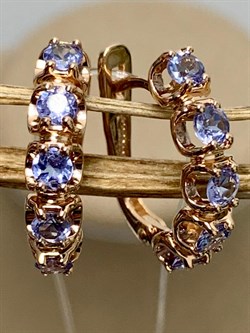 *Серьги Танзанит Африка цв Красное арт. С1000Ю-108-379 вес 2,92 г - фото 126270 *Серьги Танзанит Африка цв Красное арт. С1000Ю-108-379 вес 2,92 г - фото 126270