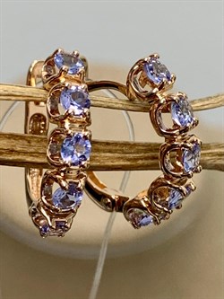 *Серьги Танзанит Африка цв Красное арт. С1000Ю-108-379 вес 2,92 г - фото 126271 *Серьги Танзанит Африка цв Красное арт. С1000Ю-108-379 вес 2,92 г - фото 126271