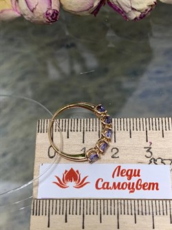 *Кольцо р.16,5 Танзанит цв Красное арт. К1000Ю-108-232 вес 1,54 г - фото 126288 *Кольцо р.16,5 Танзанит цв Красное арт. К1000Ю-108-232 вес 1,54 г - фото 126288