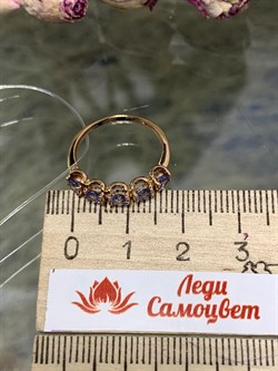 *Кольцо р.16,5 Танзанит цв Красное арт. К1000Ю-108-232 вес 1,54 г - фото 126289 *Кольцо р.16,5 Танзанит цв Красное арт. К1000Ю-108-232 вес 1,54 г - фото 126289