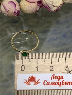 *Кольцо р.17,5 Изумруд цв Лимонное арт. К1299Ю-303-557 вес 0,85 г - фото 126311 *Кольцо р.17,5 Изумруд цв Лимонное арт. К1299Ю-303-557 вес 0,85 г - фото 126311