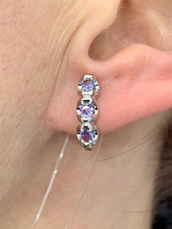 *Серьги Танзанит цв Красное арт. С1167-108-096 вес 3,18 г - фото 126358 *Серьги Танзанит цв Красное арт. С1167-108-096 вес 3,18 г - фото 126358