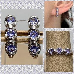 *Серьги Танзанит цв Красное арт. С1167-108-096 вес 3,18 г - фото 126362 *Серьги Танзанит цв Красное арт. С1167-108-096 вес 3,18 г - фото 126362