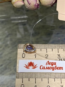 *Подвеска Танзанит цв Красное арт. П0649-108-324 вес 0,74 г - фото 126381 *Подвеска Танзанит цв Красное арт. П0649-108-324 вес 0,74 г - фото 126381