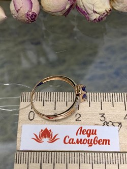 *Кольцо р.19 Танзанит цв Красное арт. К0909-128-538 вес 1,95 г - фото 126480 *Кольцо р.19 Танзанит цв Красное арт. К0909-128-538 вес 1,95 г - фото 126480