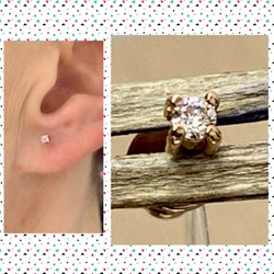 *Пусет 1шт Белый Бр цв Красное арт. С0364-120-573 вес 0,55 г - фото 126514