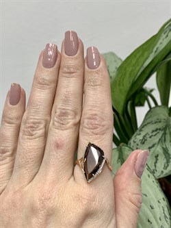 *Кольцо р.19,5 Раухтопаз Дымчатый Кварц цв Красное арт. 01-2-592-0401-011-712 вес 3,64 г - фото 126603 *Кольцо р.19,5 Раухтопаз Дымчатый Кварц цв Красное арт. 01-2-592-0401-011-712 вес 3,64 г - фото 126603