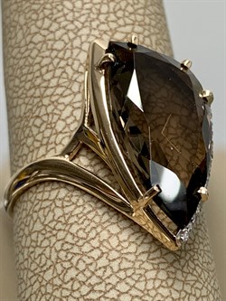 *Кольцо р.19,5 Раухтопаз Дымчатый Кварц цв Красное арт. 01-2-592-0401-011-712 вес 3,64 г - фото 126606 *Кольцо р.19,5 Раухтопаз Дымчатый Кварц цв Красное арт. 01-2-592-0401-011-712 вес 3,64 г - фото 126606