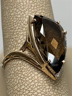 *Кольцо р.19,5 Раухтопаз Дымчатый Кварц цв Красное арт. 01-2-592-0401-011-712 вес 3,64 г - фото 126607 *Кольцо р.19,5 Раухтопаз Дымчатый Кварц цв Красное арт. 01-2-592-0401-011-712 вес 3,64 г - фото 126607