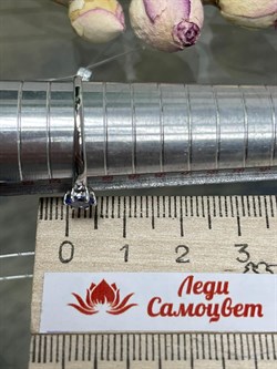 *Кольцо р.19,5 Танзанит цв Белое арт. К1298Ю-208-084 вес 1,05 г - фото 126745 *Кольцо р.19,5 Танзанит цв Белое арт. К1298Ю-208-084 вес 1,05 г - фото 126745