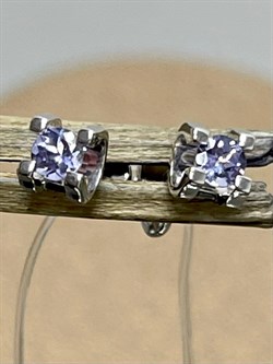 *Пусеты Танзанит цв Белое арт. С2273-208-649 вес 1,39 г - фото 126808 *Пусеты Танзанит цв Белое арт. С2273-208-649 вес 1,39 г - фото 126808