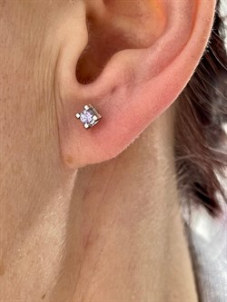 *Пусеты Танзанит цв Белое арт. С2273-208-649 вес 1,39 г - фото 126810 *Пусеты Танзанит цв Белое арт. С2273-208-649 вес 1,39 г - фото 126810