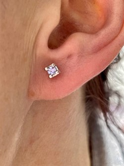 *Пусеты Танзанит цв Белое арт. С2273-208-649 вес 1,39 г - фото 126811 *Пусеты Танзанит цв Белое арт. С2273-208-649 вес 1,39 г - фото 126811