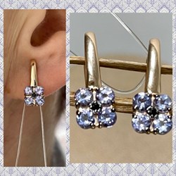 *Серьги Танзанит цв Красное арт. С1208-107/1/8-790 вес 2,17 г - фото 126848 *Серьги Танзанит цв Красное арт. С1208-107/1/8-790 вес 2,17 г - фото 126848