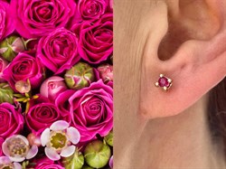 *Пусеты Рубин цв Красное арт. С2273-104-946 вес 1,39 г - фото 126894 *Пусеты Рубин цв Красное арт. С2273-104-946 вес 1,39 г - фото 126894