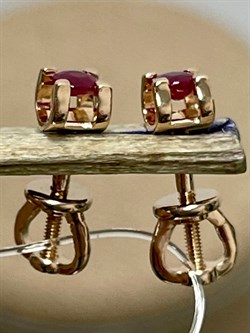 *Пусеты Рубин цв Красное арт. С2273-104-946 вес 1,39 г - фото 126900 *Пусеты Рубин цв Красное арт. С2273-104-946 вес 1,39 г - фото 126900