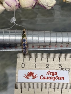 *Кольцо р.17,5 Орхидея Танзанит Африка цв Красное арт. К1216-108-713 вес 1,74 г - фото 127037 *Кольцо р.17,5 Орхидея Танзанит Африка цв Красное арт. К1216-108-713 вес 1,74 г - фото 127037