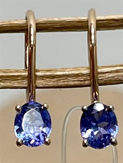 *Серьги Петли Танзанит Африка цв Красное арт. С1299Ю-108-837 вес 0,94 г - фото 127047 *Серьги Петли Танзанит Африка цв Красное арт. С1299Ю-108-837 вес 0,94 г - фото 127047
