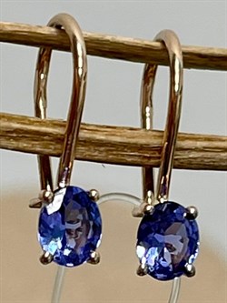 *Серьги Петли Танзанит Африка цв Красное арт. С1299Ю-108-837 вес 0,94 г - фото 127048 *Серьги Петли Танзанит Африка цв Красное арт. С1299Ю-108-837 вес 0,94 г - фото 127048