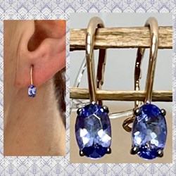 *Серьги Петли Танзанит цв Красное арт. С1300Ю-108-510 вес 1,01 г - фото 127065 *Серьги Петли Танзанит цв Красное арт. С1300Ю-108-510 вес 1,01 г - фото 127065