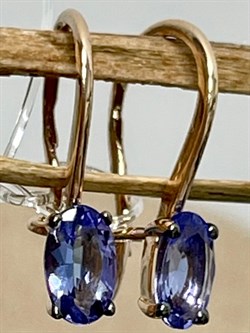 *Серьги Петли Танзанит цв Красное арт. С1300Ю-108-510 вес 1,01 г - фото 127068 *Серьги Петли Танзанит цв Красное арт. С1300Ю-108-510 вес 1,01 г - фото 127068
