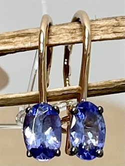 *Серьги Петли Танзанит цв Красное арт. С1300Ю-108-510 вес 1,01 г - фото 127071 *Серьги Петли Танзанит цв Красное арт. С1300Ю-108-510 вес 1,01 г - фото 127071
