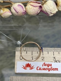 *Кольцо р.17,5 Танзанит цв Красное арт. К1300Ю-108-3000003195359 вес 0,88 г - фото 127099 *Кольцо р.17,5 Танзанит цв Красное арт. К1300Ю-108-3000003195359 вес 0,88 г - фото 127099