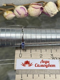 *Кольцо р.18,5 Танзанит цв Белое арт. К1175-208-410 вес 1,05 г - фото 127131 *Кольцо р.18,5 Танзанит цв Белое арт. К1175-208-410 вес 1,05 г - фото 127131