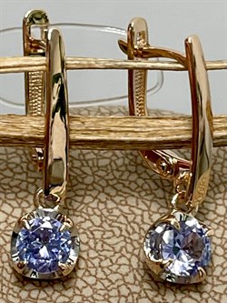 *Серьги Танзанит цв Красное арт. С1170-108-390 вес 2,62 г - фото 127149 *Серьги Танзанит цв Красное арт. С1170-108-390 вес 2,62 г - фото 127149