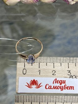 *Кольцо р.17,5 Танзанит цв Красное арт. К1170-108-196 вес 1,4 г - фото 127153