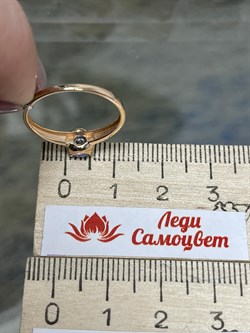 *Кольцо р.17,5 Танзанит цв Красное арт. К1170-108-196 вес 1,4 г - фото 127154