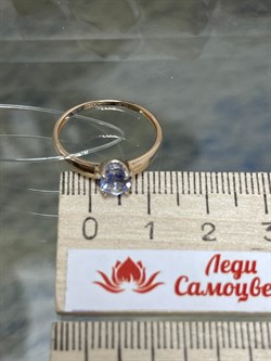 *Кольцо р.17,5 Танзанит цв Красное арт. К1170-108-196 вес 1,4 г - фото 127155