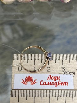 *Кольцо р.17,5 Танзанит цв Красное арт. К1170-108-196 вес 1,4 г - фото 127156